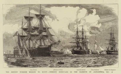 The Recent Turkish Mission to Egypt, Foreign Ironclads in the Harbour of Alexandria, 21 October